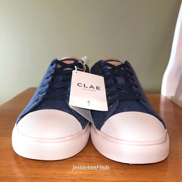 NWT CLAE Navy Blue Herbie Textile Recycled Terry Shoes Men's 6 Women's 7.5 EUR38 - Picture 12 of 16